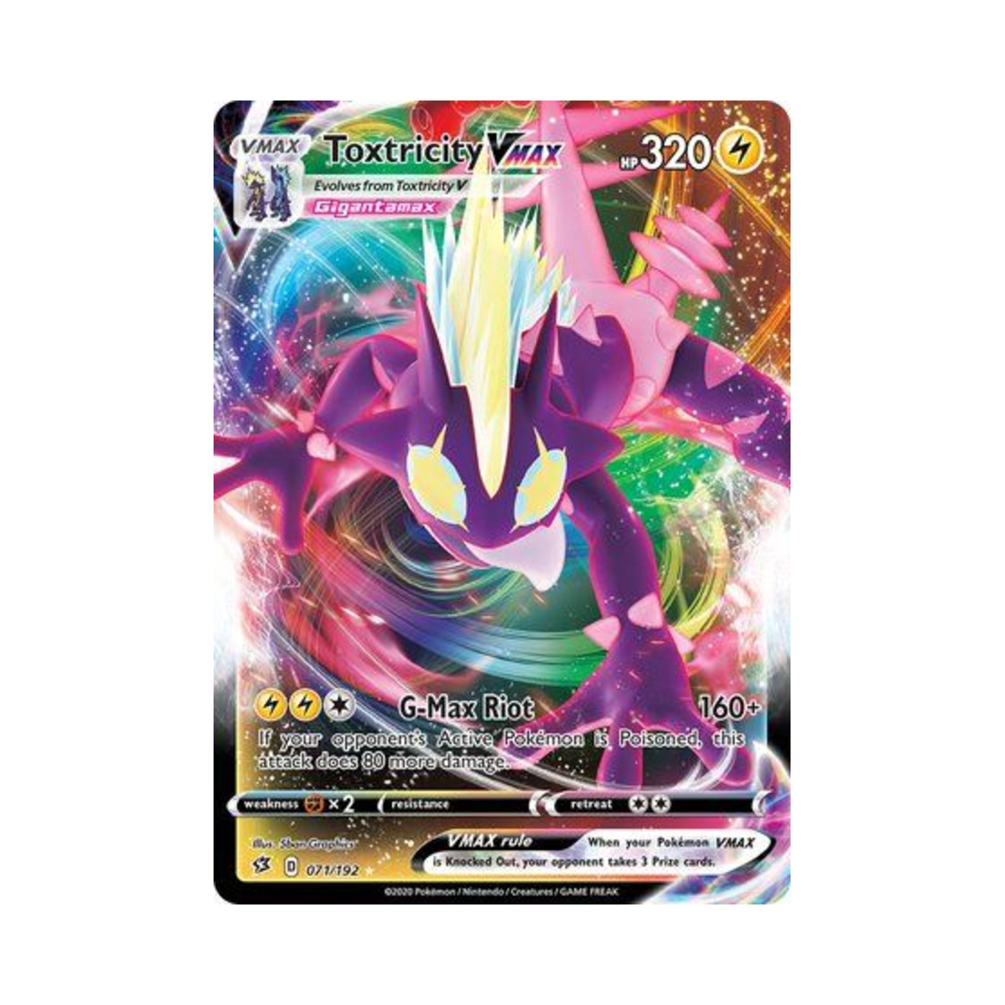 포켓몬 TCG 스트린더 VMAX HRV 레벌 크래시 (영문판)(Pokemon TCG Toxtricity VMAX HRV Rebel Clash (English Ver.)) - 1