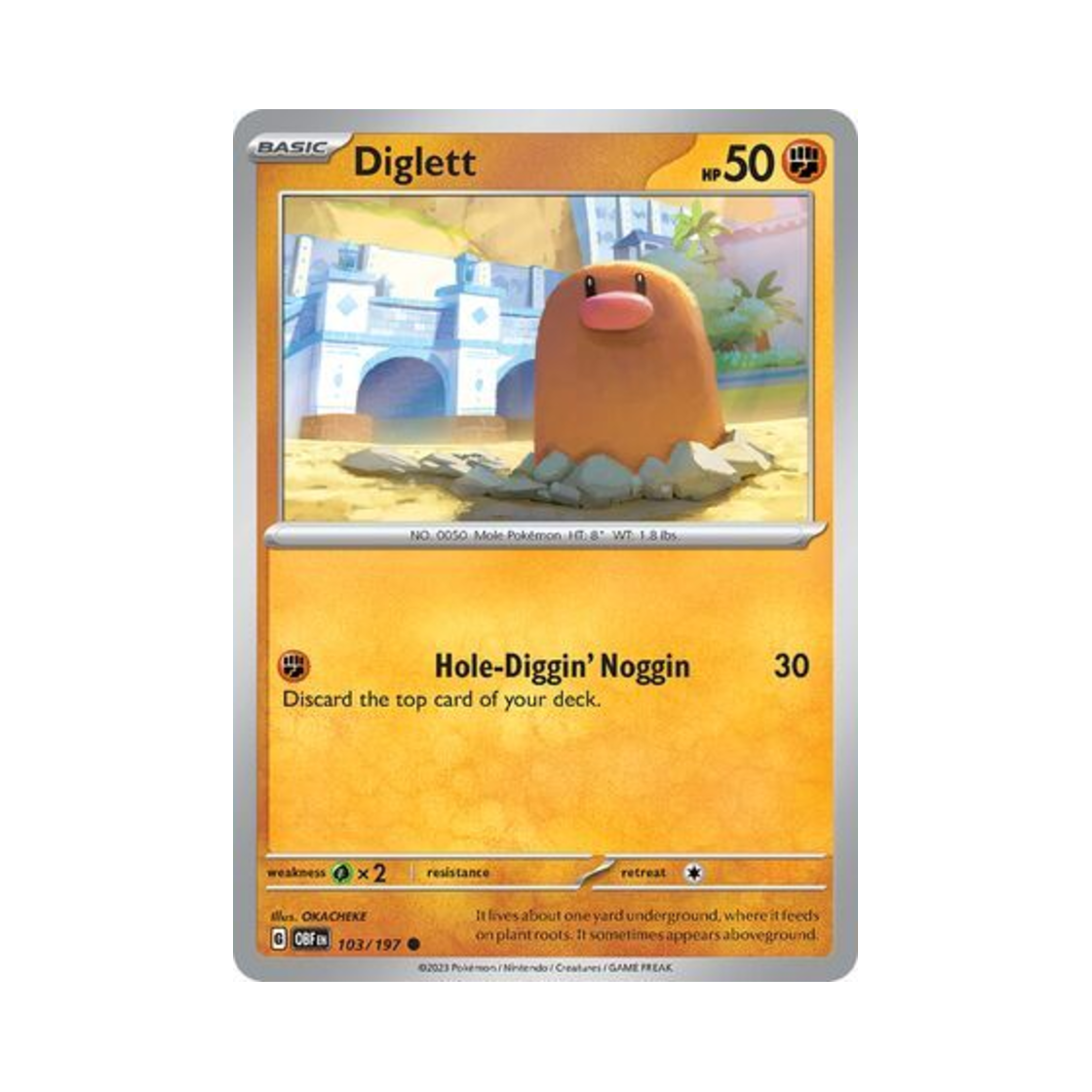 포켓몬 TCG 디그다 C 옵시디언 플레임즈 (영문판)(Pokemon TCG Diglett C Obsidian Flames (English Ver.)) - 1