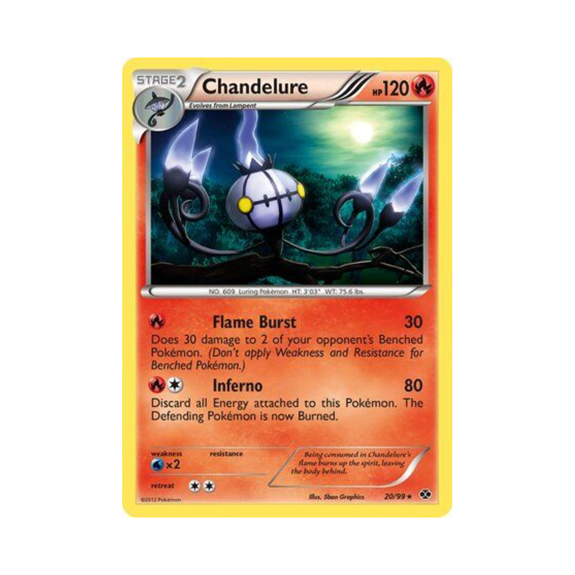 포켓몬 TCG 샹델라 RH 넥스트 데스티니스 (영문판)(Pokemon TCG Chandelure RH Next Destinies (English Ver.)) - 1