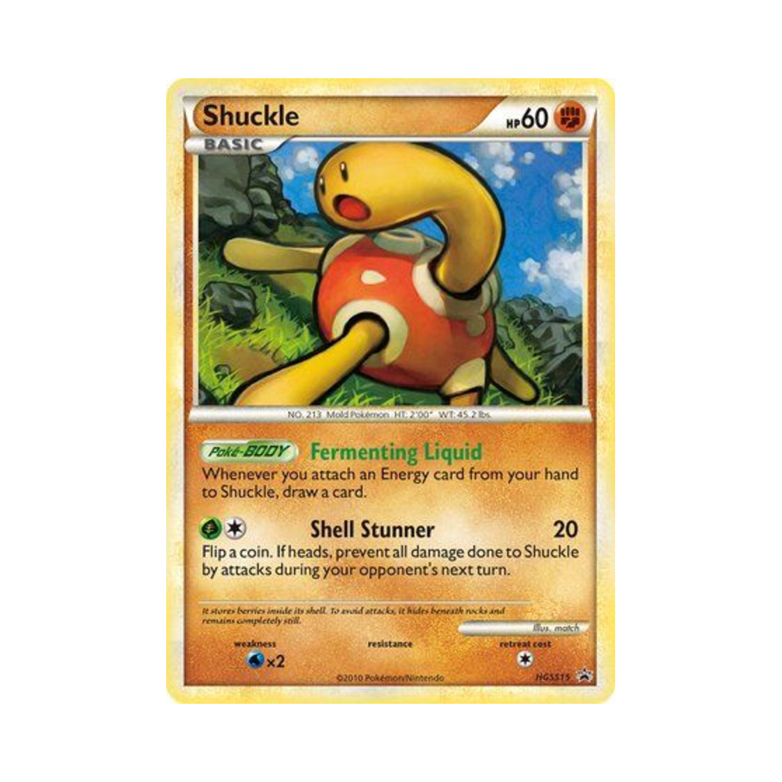 포켓몬 TCG 단단지 P 하트골드 & 소울실버 프로모카드 (영문판)(Pokemon TCG Shuckle P HeartGold & SoulSilver Promos (English Ver.))