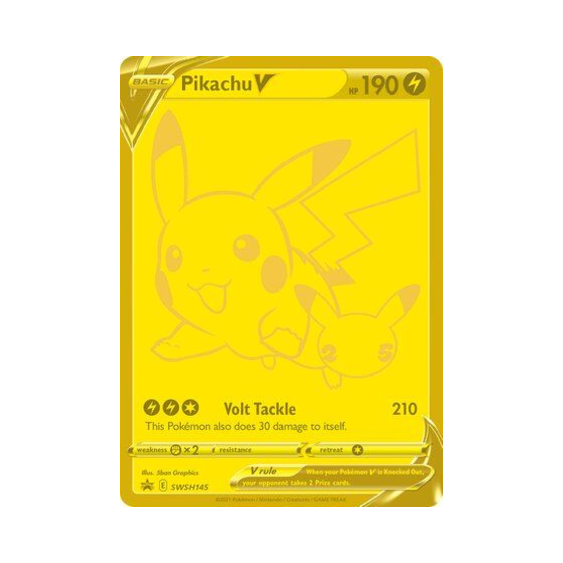 포켓몬 TCG 피카츄 V P 소드 & 실드 프로모카드 (영문판)(Pokemon TCG Pikachu V P Sword & Shield Promos (English Ver.))