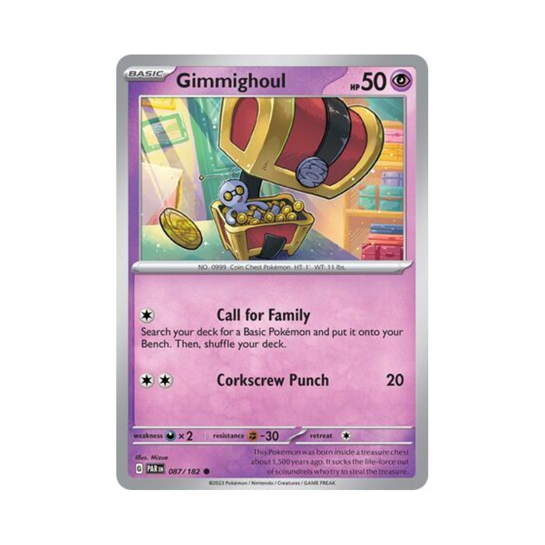 포켓몬 TCG 모으령 C 파라독스 리프트 (영문판)(Pokemon TCG Gimmighoul C Paradox Rift (English Ver.)) - 1