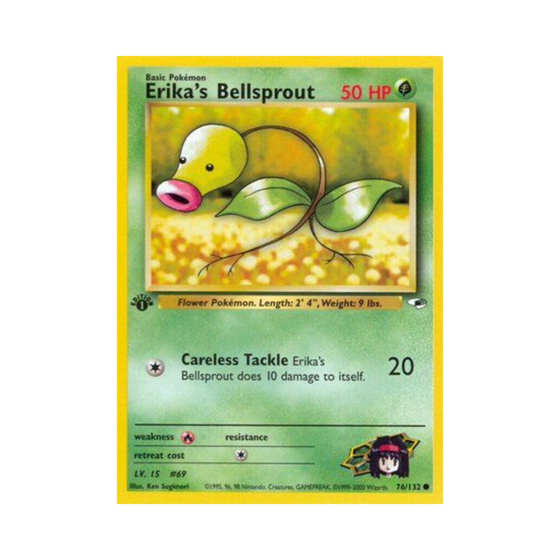 포켓몬 TCG 민화의 모다피 C 짐 히어로즈 (영문판)(Pokemon TCG Erika's Bellsprout C Gym Heroes (English Ver.)) - 1