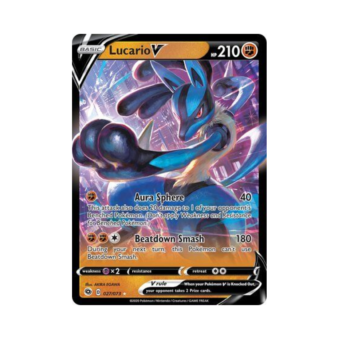 포켓몬 TCG 루카리오 V HRV 챔피언스 패스 (영문판)(Pokemon TCG Lucario V HRV Champion's Path (English Ver.)) - 1