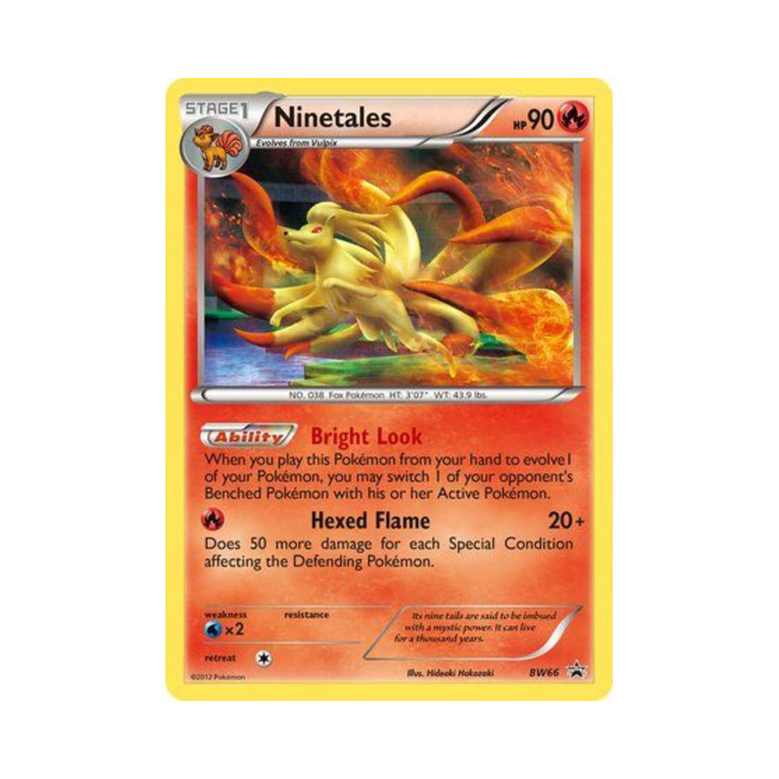 포켓몬 TCG 나인테일 P 블랙 & 화이트 프로모카드 (영문판)(Pokemon TCG Ninetales P Black & White Promos (English Ver.)) - 1