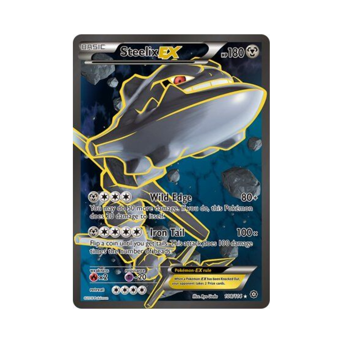 포켓몬 TCG 강철톤 EX RU 스팀 시즈 (영문판)(Pokemon TCG Steelix EX RU Steam Siege (English Ver.))