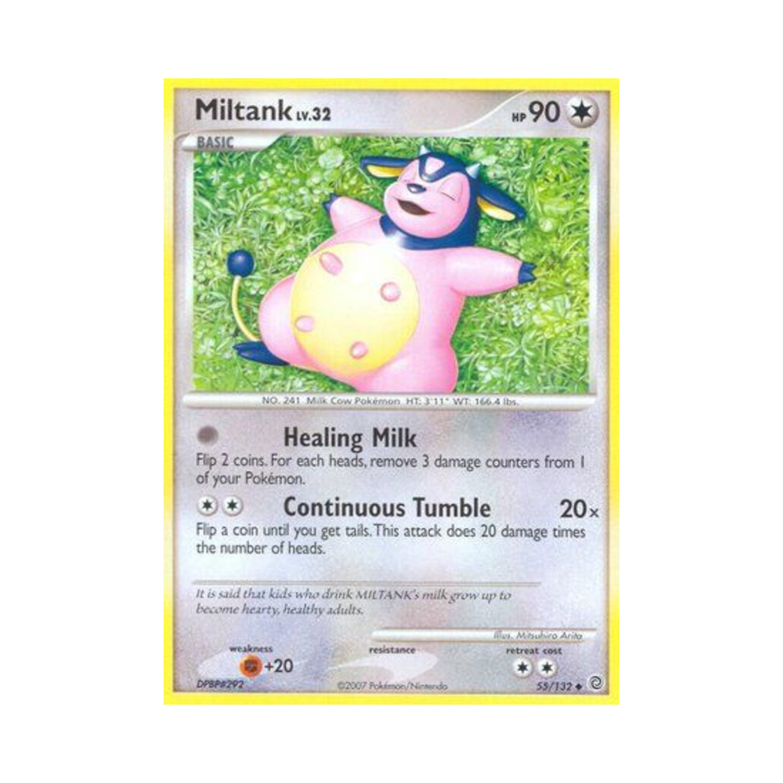 포켓몬 TCG 밀탱크 U 시크릿 원더스 (영문판)(Pokemon TCG Miltank U Secret Wonders (English Ver.)) - 1