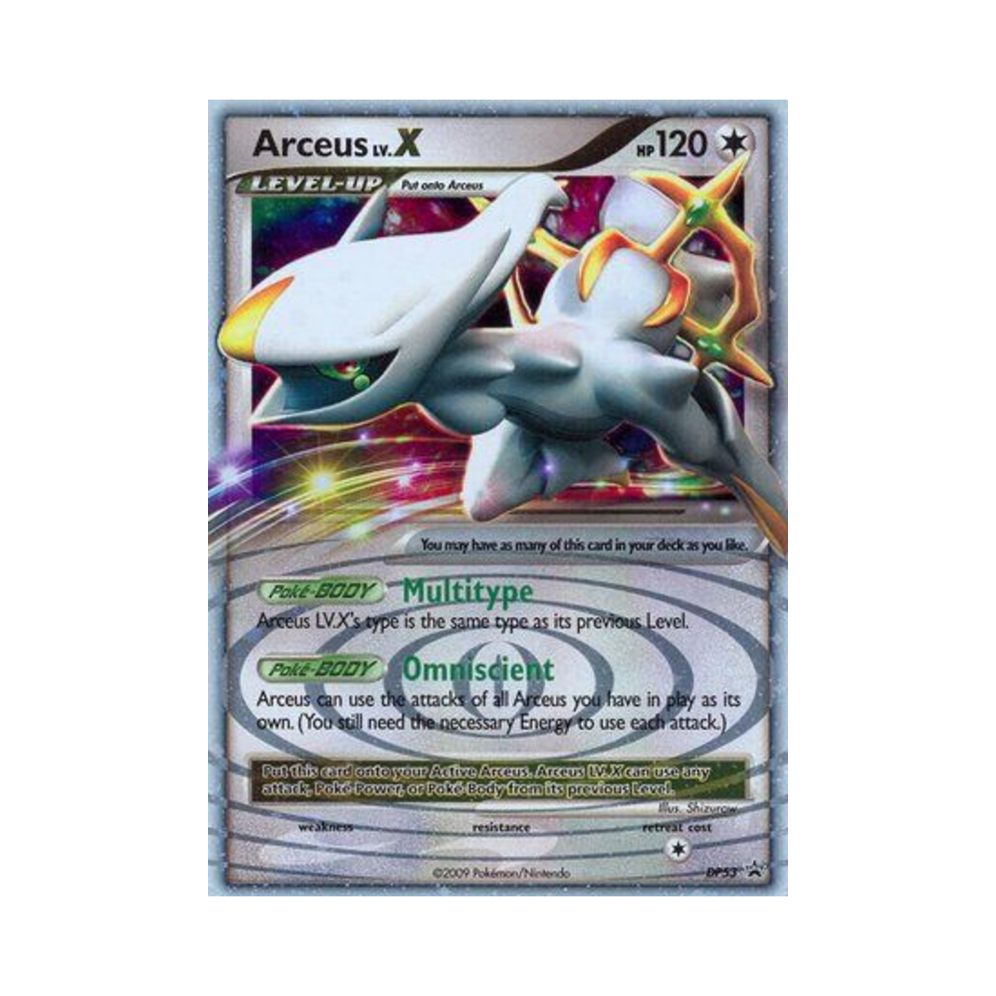 포켓몬 TCG 아르세우스 LV.X P 다이아몬드 & 펄 프로모카드 (영문판)(Pokemon TCG Arceus LV.X P Diamond & Pearl Promos (English Ver.))