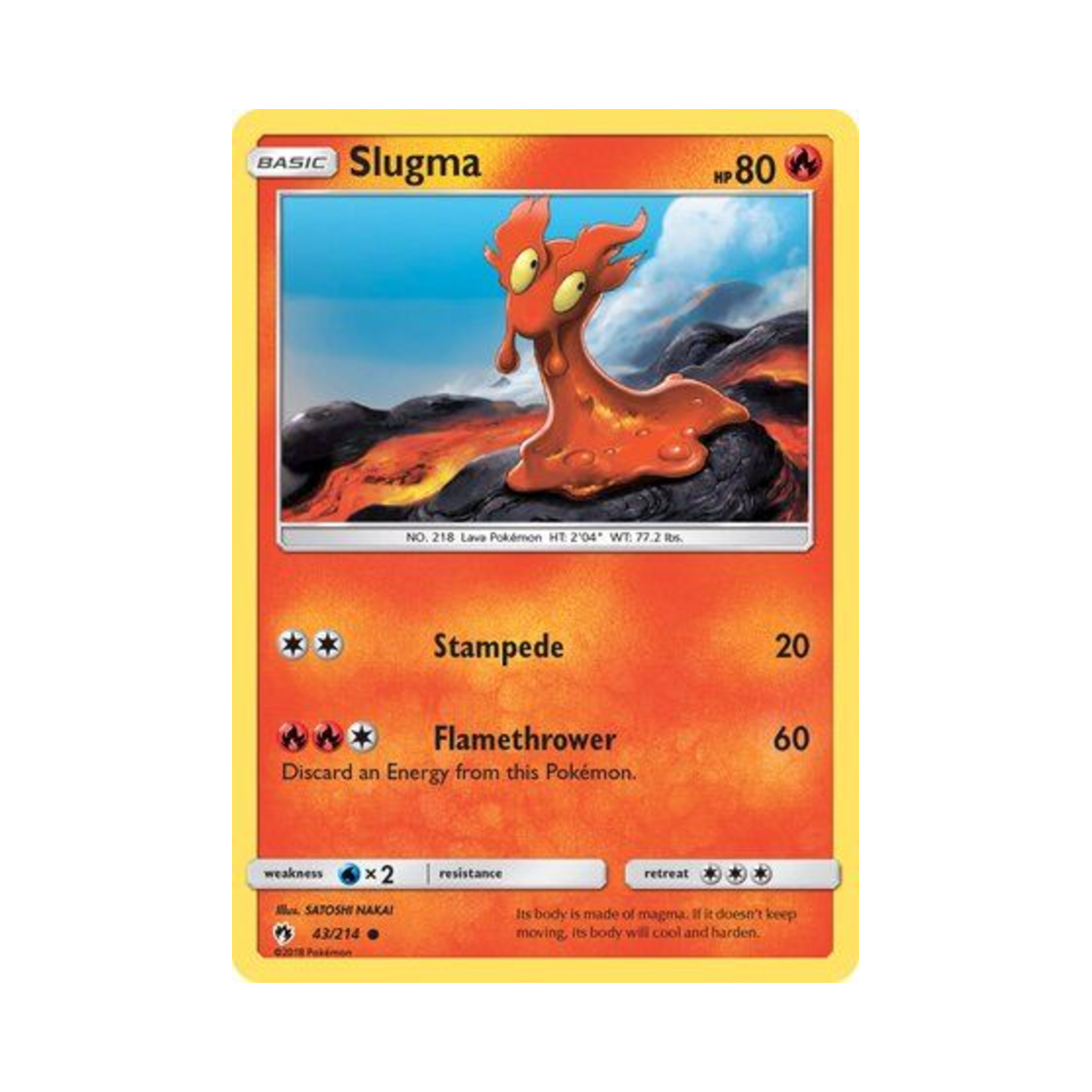 포켓몬 TCG 마그마그 C 로스트 썬더 (영문판)(Pokemon TCG Slugma C Lost Thunder (English Ver.)) - 1