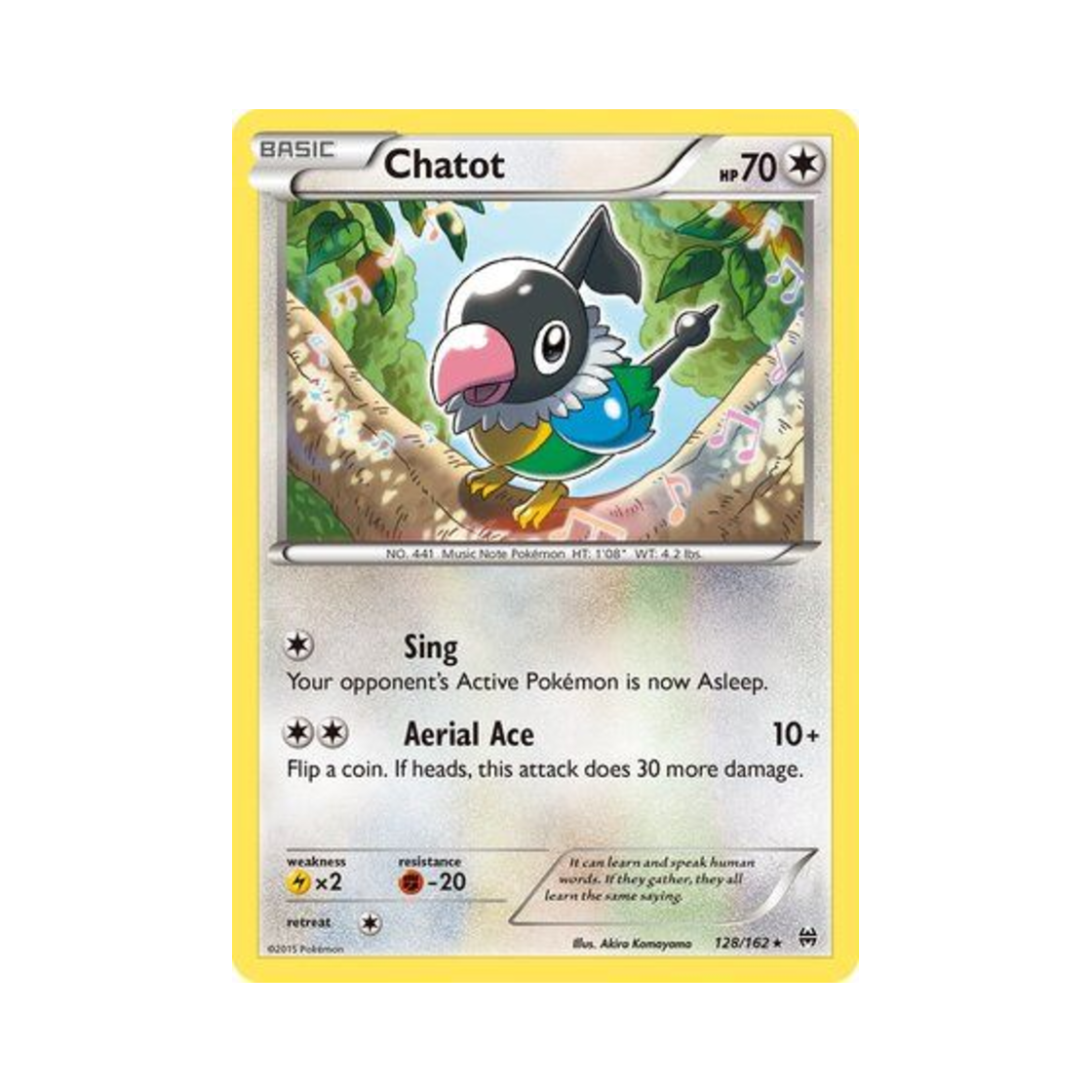 포켓몬 TCG 페라페 R 브레이크스루 (영문판)(Pokemon TCG Chatot R BREAKthrough (English Ver.))
