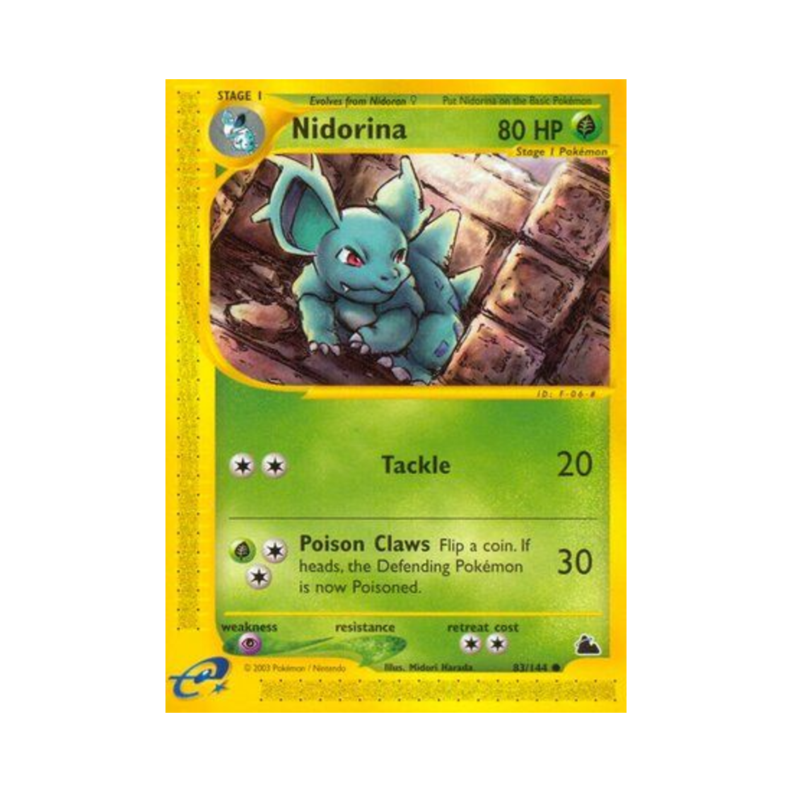 포켓몬 TCG 니드리나 C 스카이리지 (영문판)(Pokemon TCG Nidorina C Skyridge (English Ver.)) - 1