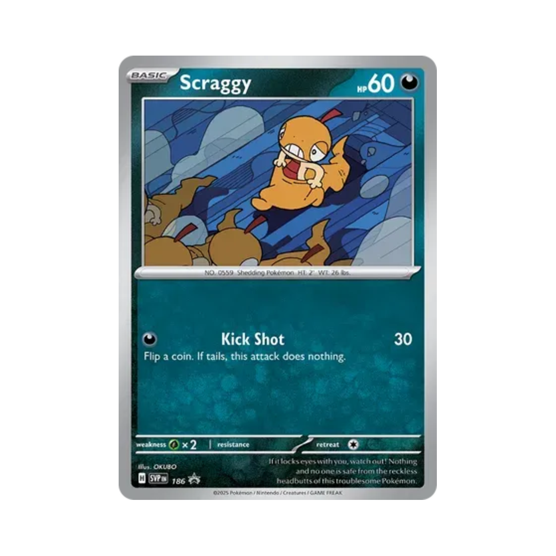 포켓몬 TCG 곤율랭 P 스칼렛 & 바이올렛 프로모 카드 (영문판)(Pokemon TCG Scraggy P Scarlet & Violet Promos (English Ver.)) - 1