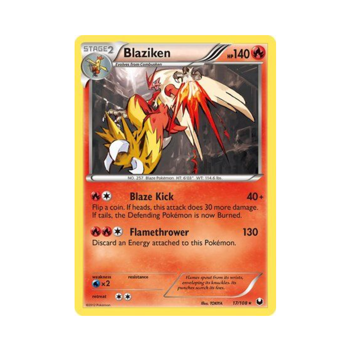 포켓몬 TCG 번치코 RH 다크 익스플로러스 (영문판)(Pokemon TCG Blaziken RH Dark Explorers (English Ver.)) - 1