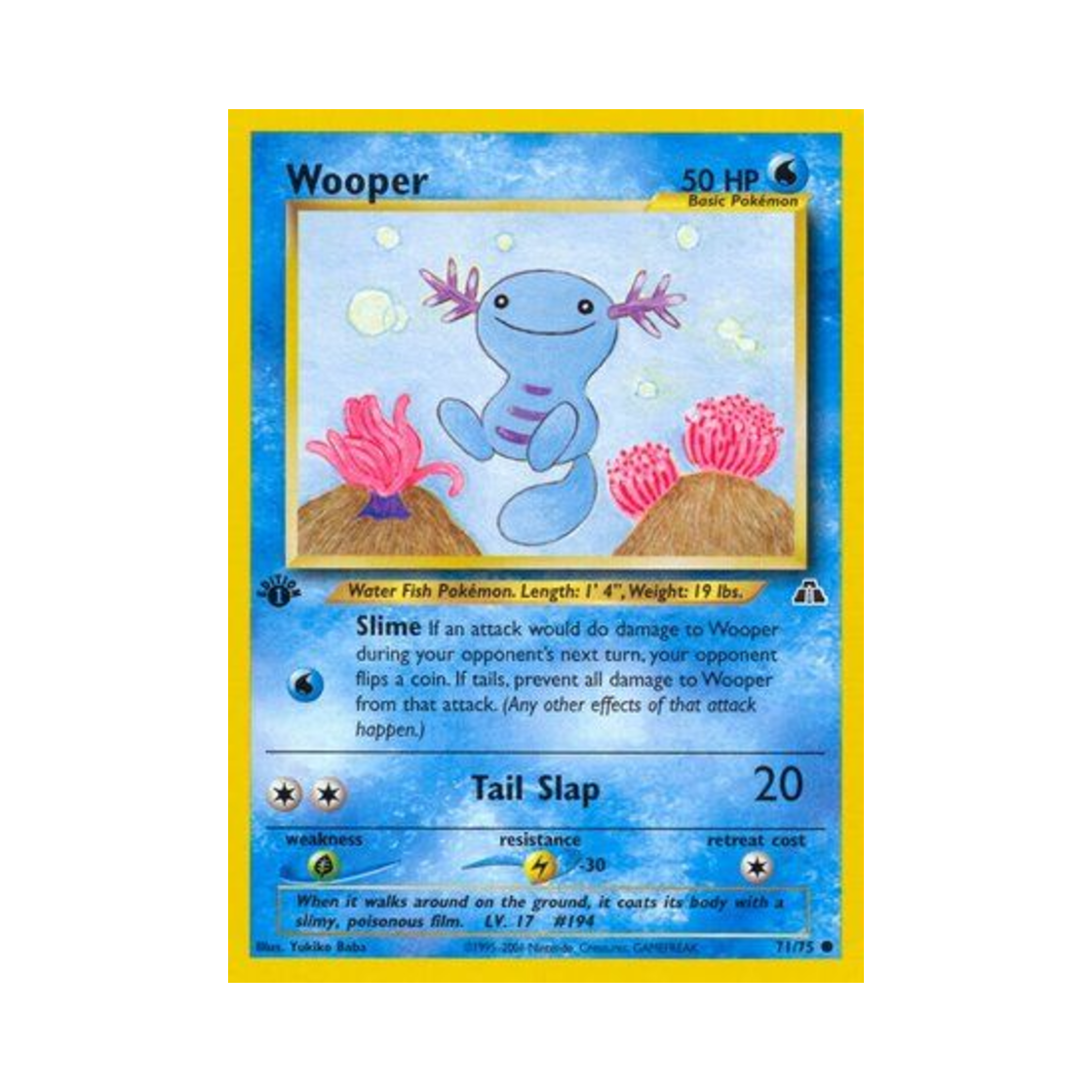 포켓몬 TCG 우파 C 네오 디스커버리 (영문판)(Pokemon TCG Wooper C Neo Discovery (English Ver.)) - 1
