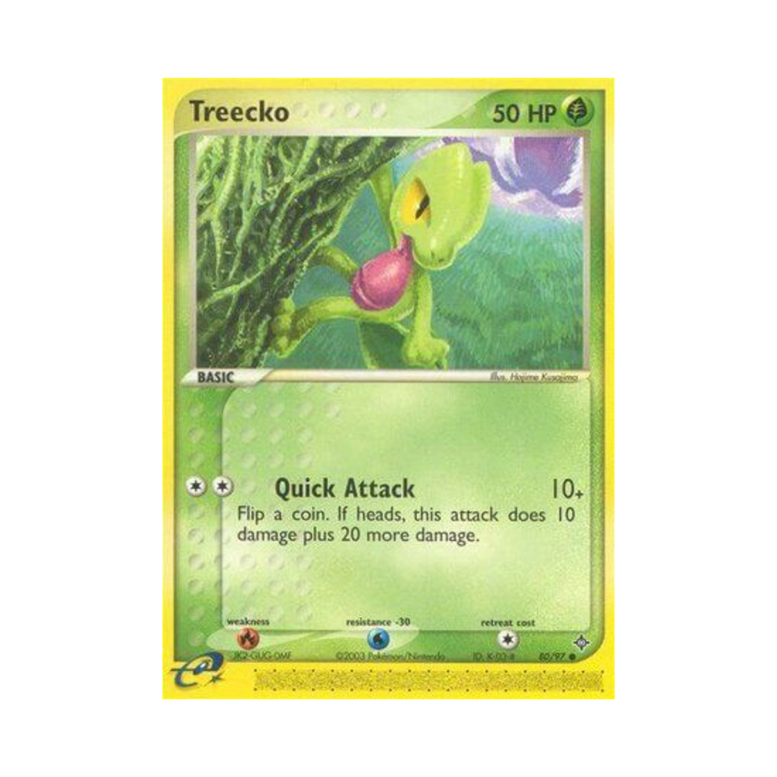 포켓몬 TCG 나무지기 C EX 드래곤 (영문판)(Pokemon TCG Treecko C EX Dragon (English Ver.))