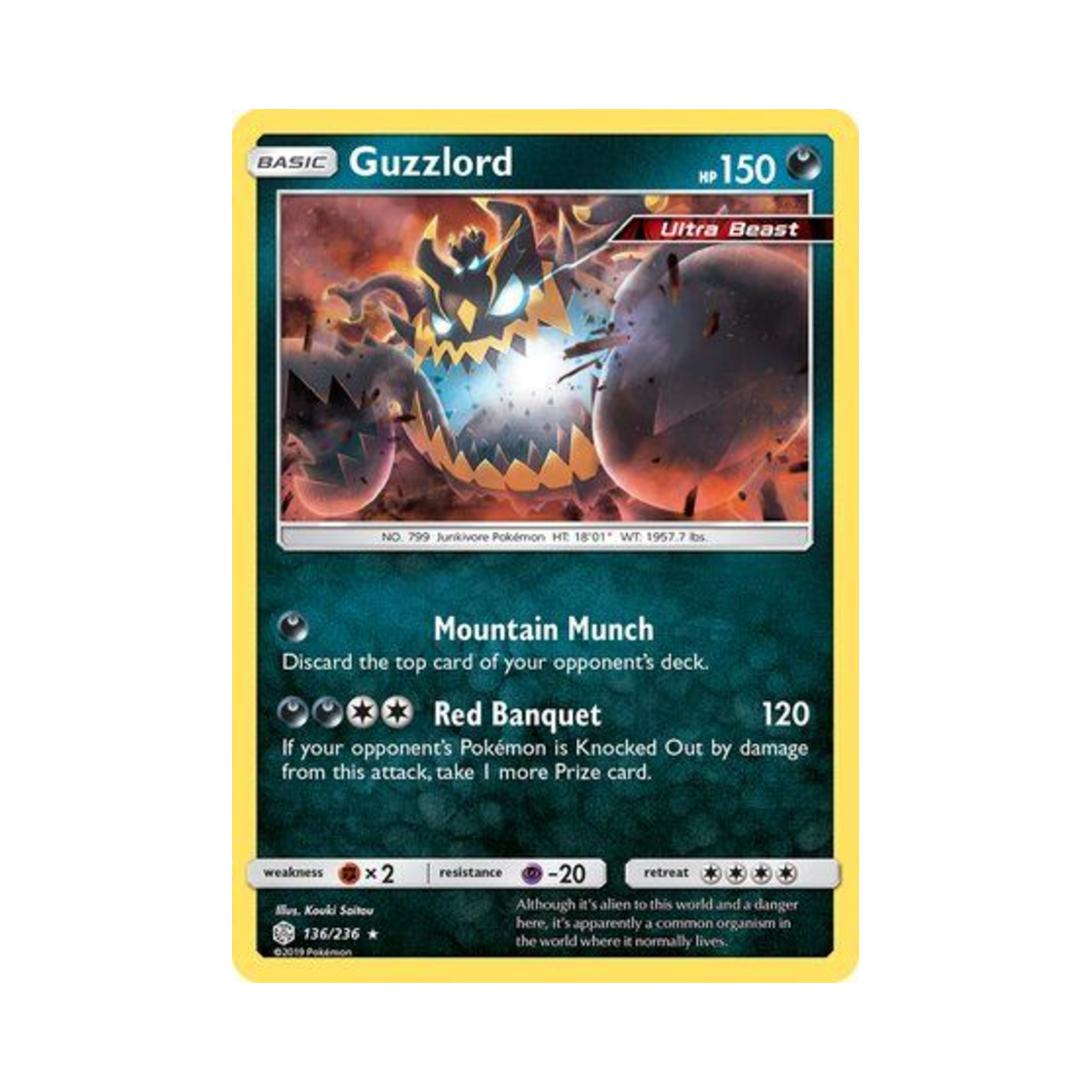 포켓몬 TCG 악식킹 RH 코스믹 이클립스 (영문판)(Pokemon TCG Guzzlord RH Cosmic Eclipse (English Ver.)) - 1