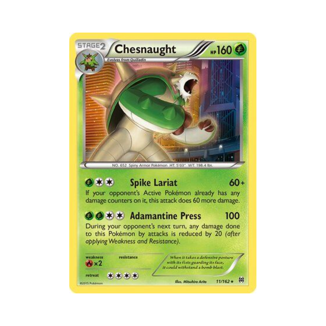 포켓몬 TCG 브리가론 RH 브레이크스루 (영문판)(Pokemon TCG Chesnaught RH BREAKthrough (English Ver.)) - 1