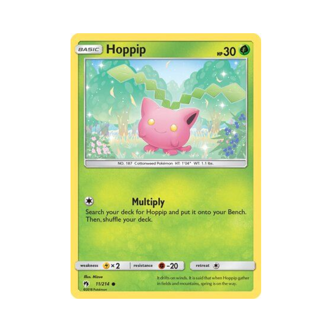 포켓몬 TCG 통통코 C 로스트 썬더 (영문판)(Pokemon TCG Hoppip C Lost Thunder (English Ver.)) - 1