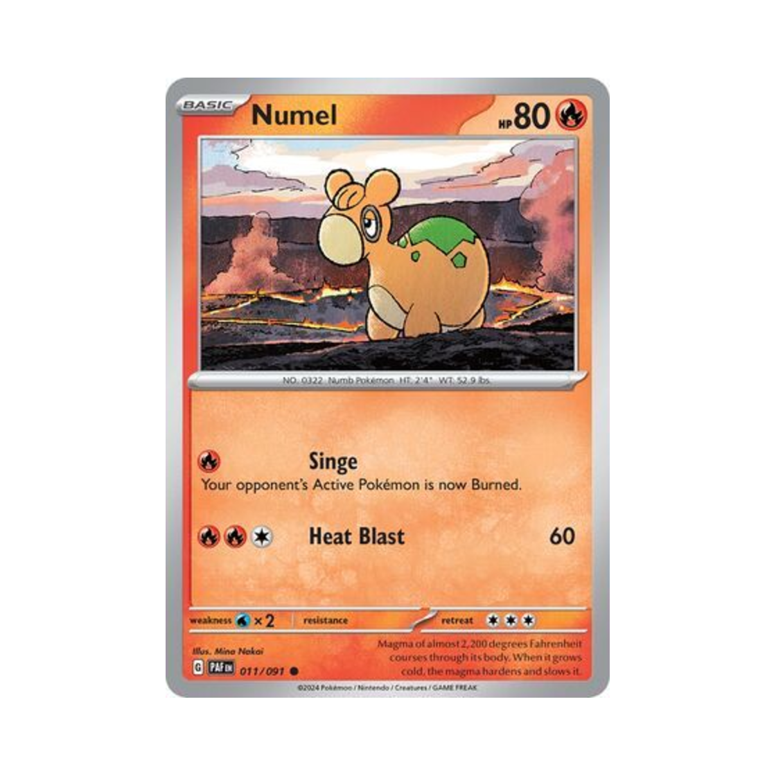 포켓몬 TCG 둔타 C 팔데아 페이트 (영문판)(Pokemon TCG Numel C Paldean Fates (English Ver.)) - 1