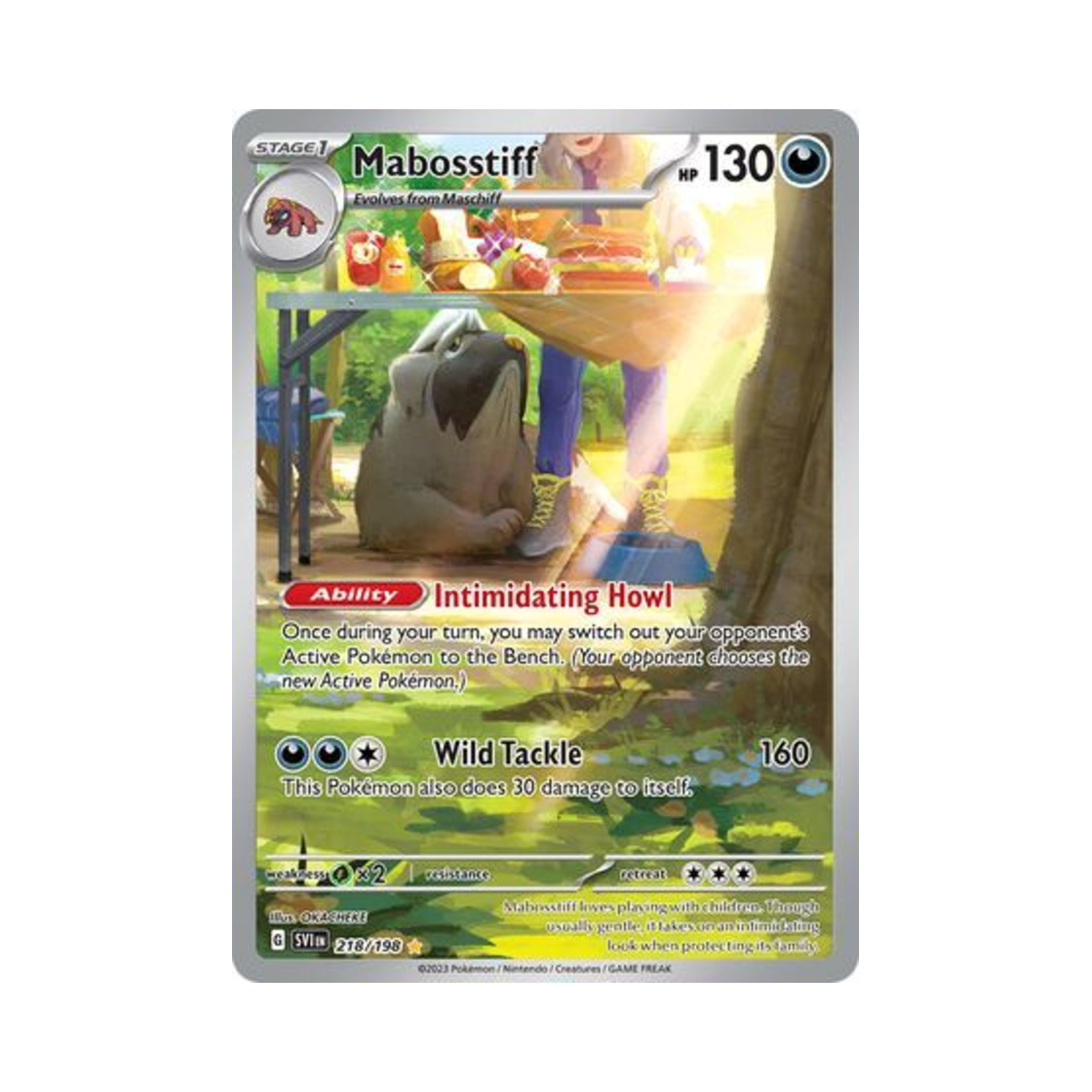 포켓몬 TCG 마피티프 IR 스칼렛 & 바이올렛 (영문판)(Pokemon TCG Mabosstiff IR Scarlet & Violet (English Ver.)) - 1