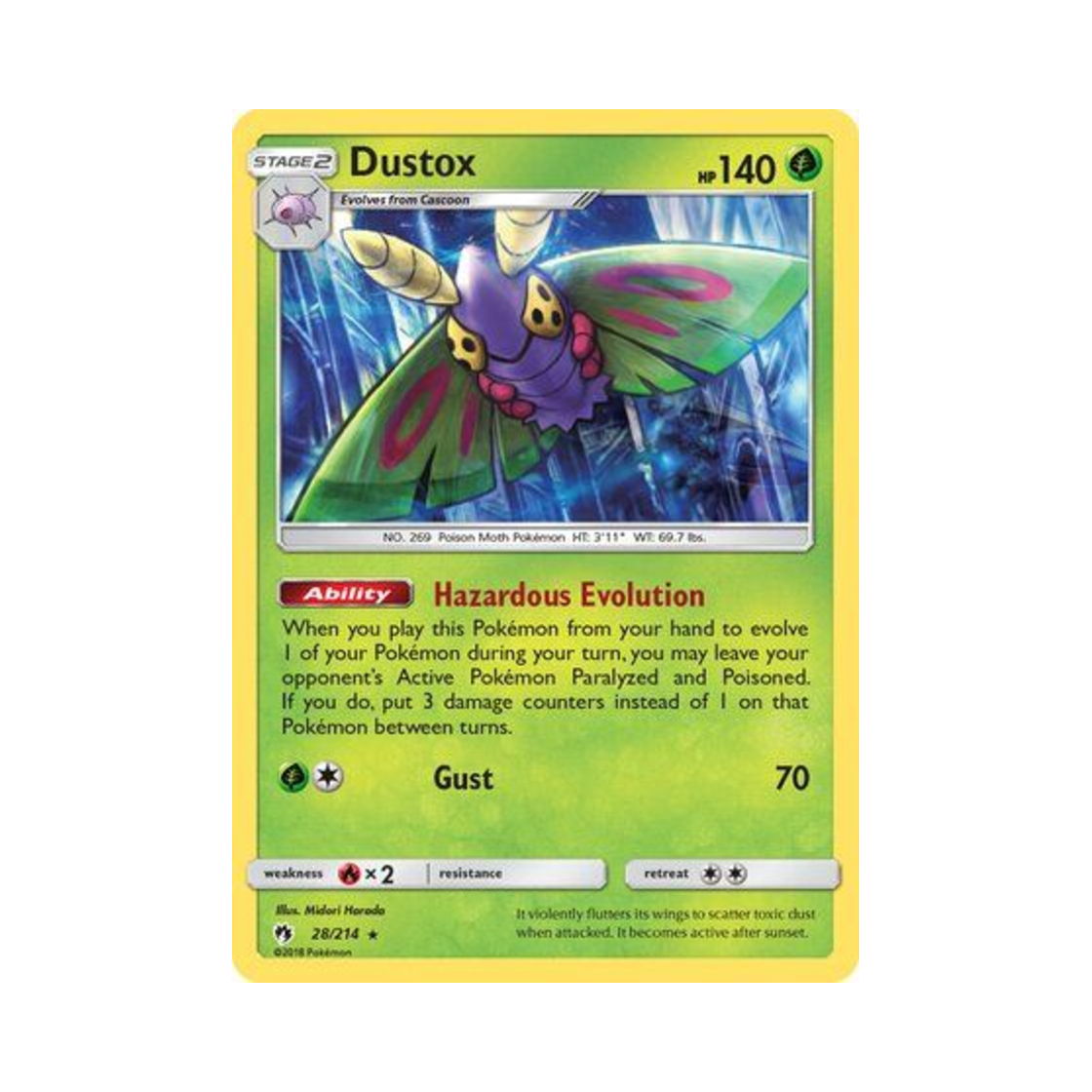 포켓몬 TCG 독케일 R 로스트 썬더 (영문판)(Pokemon TCG Dustox R Lost Thunder (English Ver.)) - 1