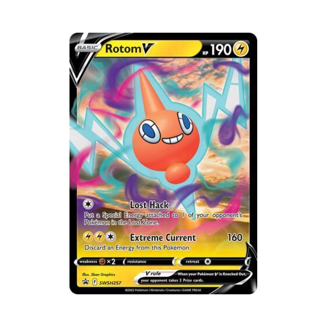 포켓몬 TCG 로토무 V P 소드 & 실드 프로모카드 (영문판)(Pokemon TCG Rotom V P Sword & Shield Promos (English Ver.))