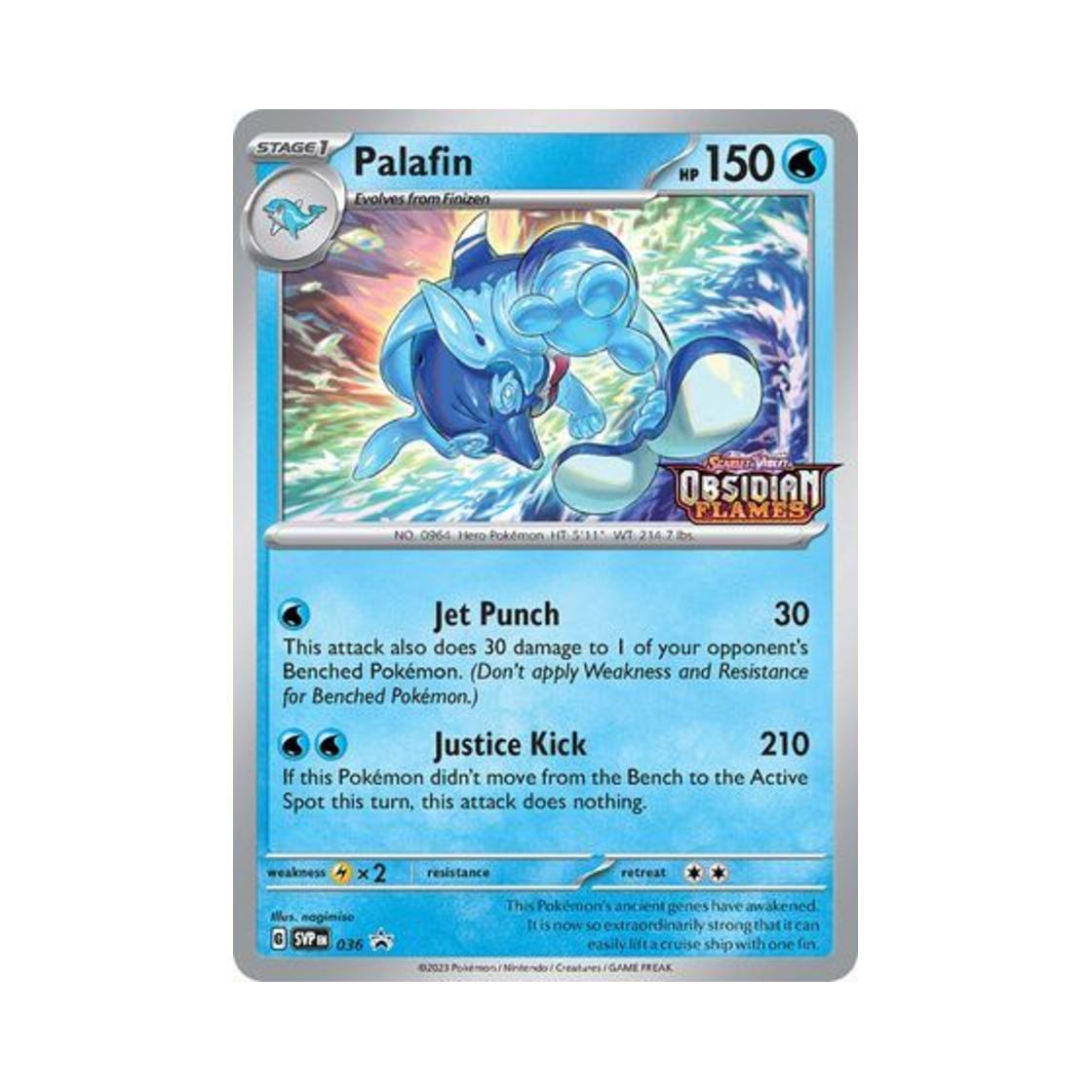 포켓몬 TCG 돌핀맨 P 스칼렛 & 바이올렛 프로모 카드 (영문판)(Pokemon TCG Palafin P Scarlet & Violet Promos (English Ver.)) - 1