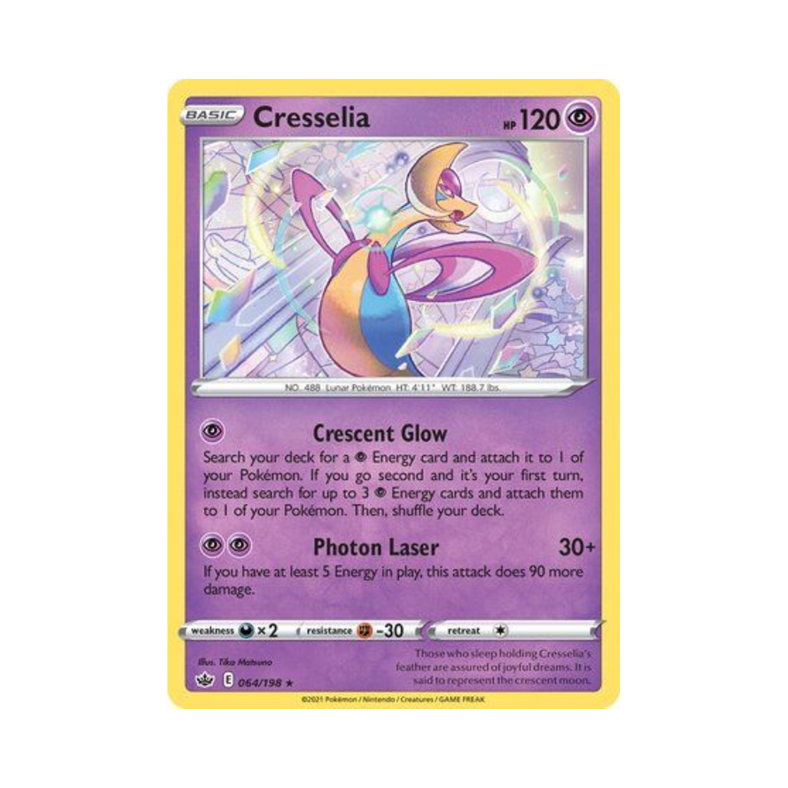포켓몬 TCG 크레세리아 RH 칠링 레인 (영문판)(Pokemon TCG Cresselia RH Chilling Reign (English Ver.)) - 1