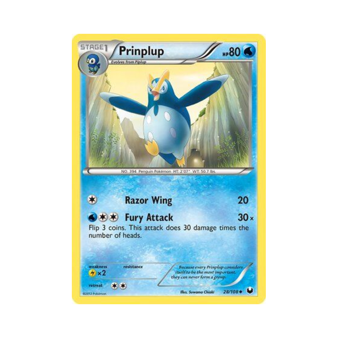 포켓몬 TCG 팽태자 U 다크 익스플로러스 (영문판)(Pokemon TCG Prinplup U Dark Explorers (English Ver.)) - 1