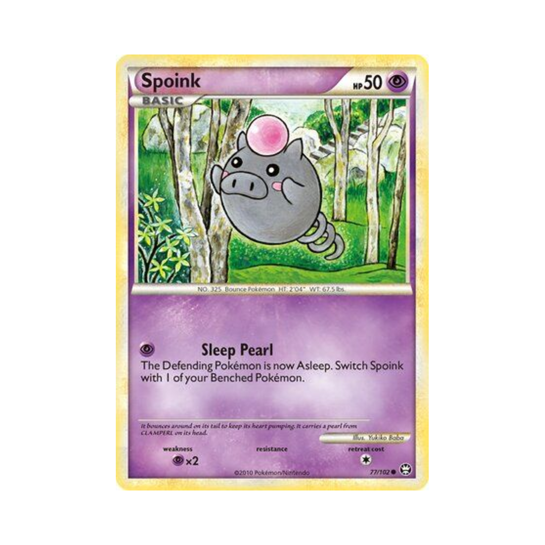 포켓몬 TCG 피그점프 C 트라이엄펀트 (영문판)(Pokemon TCG Spoink C Triumphant (English Ver.)) - 1