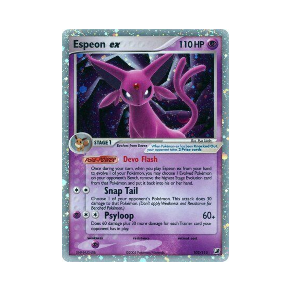 포켓몬 TCG 에브이 ex RHe EX 언씬 포시스 (영문판)(Pokemon TCG Espeon ex RHe EX Unseen Forces (English Ver.)) - 1