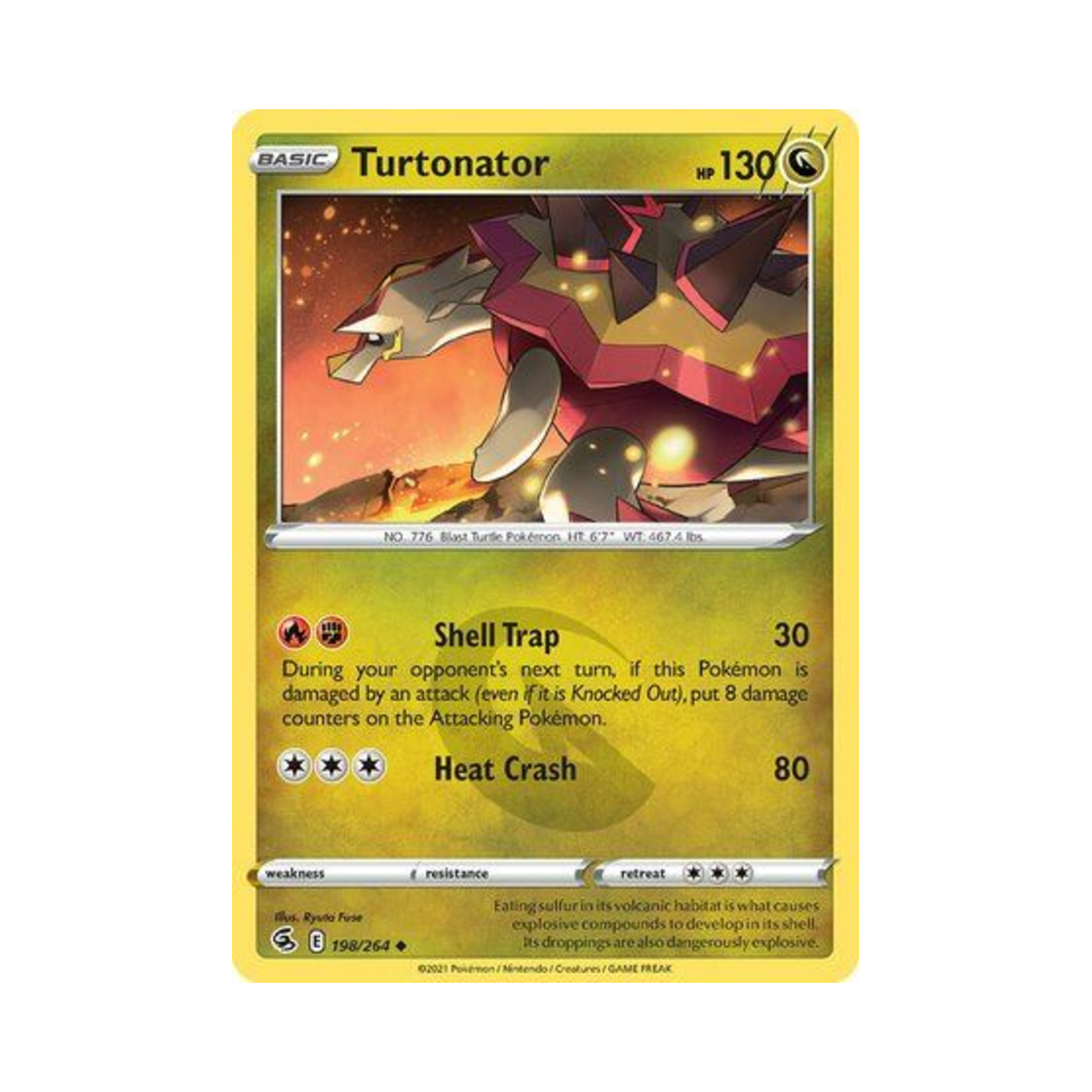 포켓몬 TCG 폭거북스 U 퓨전 스트라이크 (영문판)(Pokemon TCG Turtonator U Fusion Strike (English Ver.))