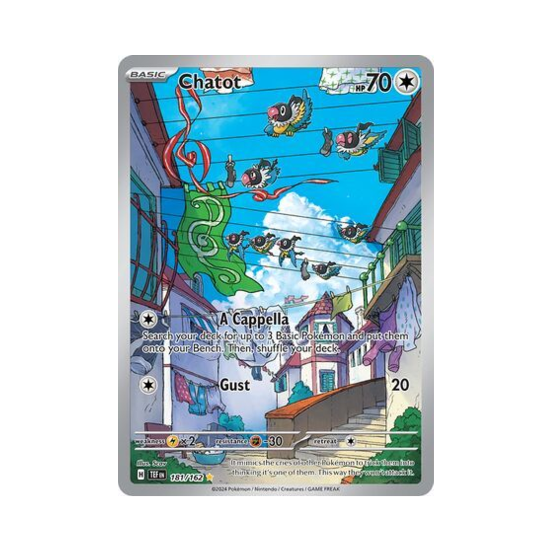포켓몬 TCG 페라페 IR 템포럴 포시스 (영문판)(Pokemon TCG Chatot IR Temporal Forces (English Ver.))