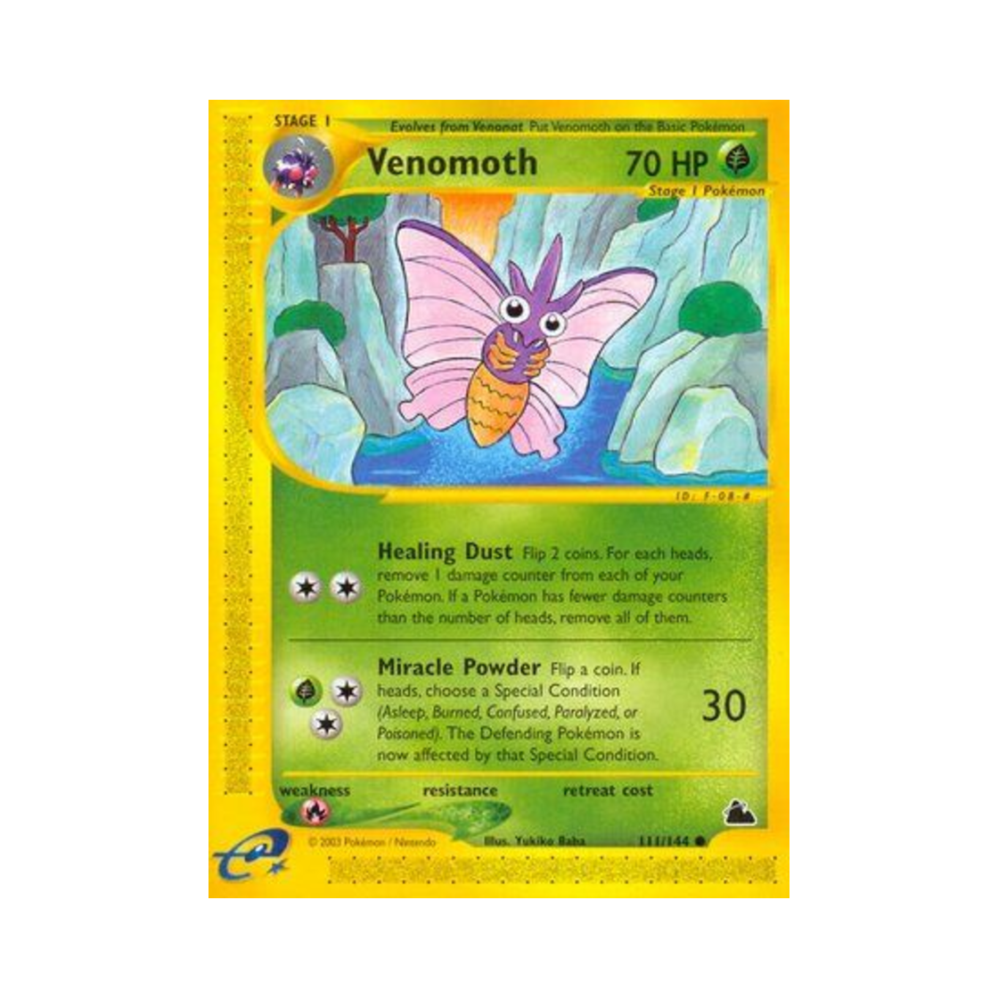 포켓몬 TCG 도나리 C 스카이리지 (영문판)(Pokemon TCG Venomoth C Skyridge (English Ver.))