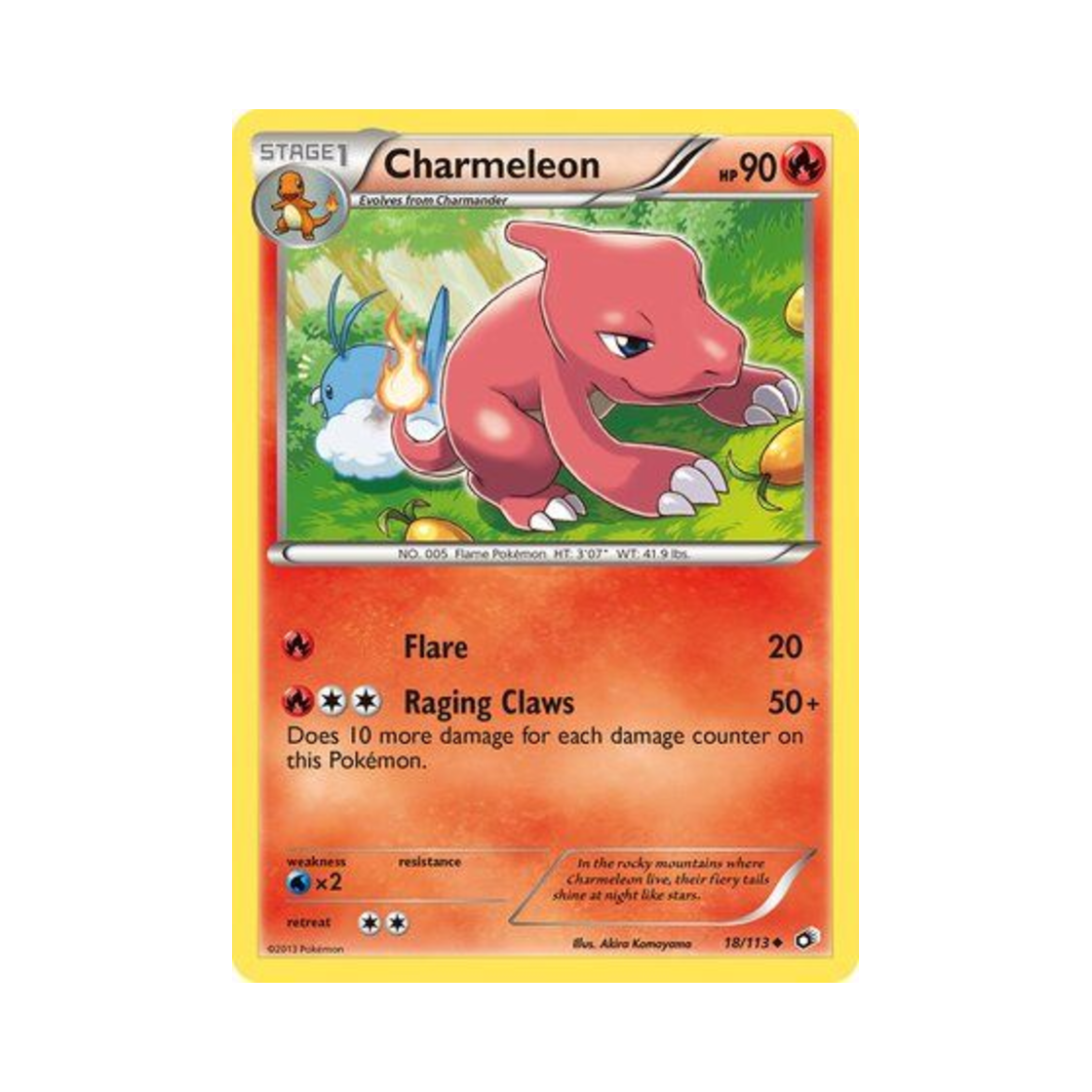 포켓몬 TCG 리자드 U 레전더리 트레져스 (영문판)(Pokemon TCG Charmeleon U Legendary Treasures (English Ver.)) - 1