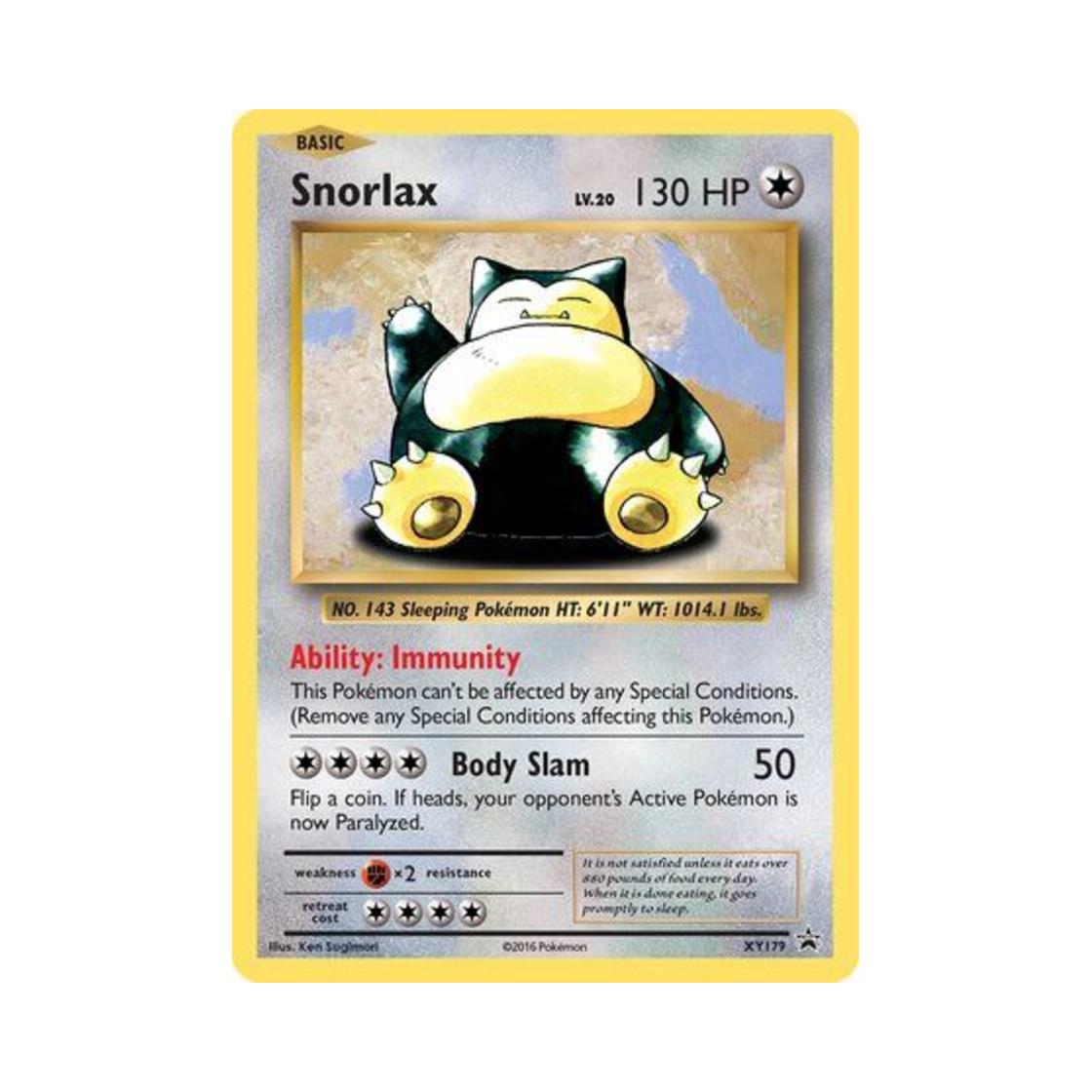 포켓몬 TCG 잠만보 P XY 프로모 카드 (영문판)(Pokemon TCG Snorlax P XY Promos (English Ver.)) - 1