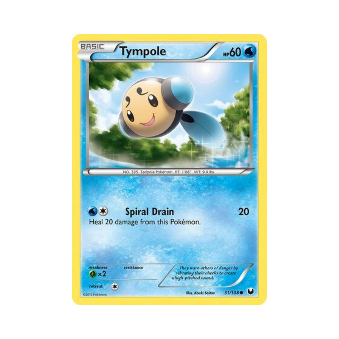 포켓몬 TCG 동챙이 C 다크 익스플로러스 (영문판)(Pokemon TCG Tympole C Dark Explorers (English Ver.)) - 1