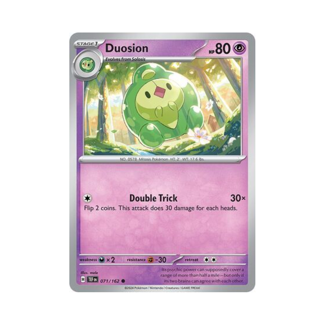 포켓몬 TCG 듀란 C 템포럴 포시스 (영문판)(Pokemon TCG Duosion C Temporal Forces (English Ver.))