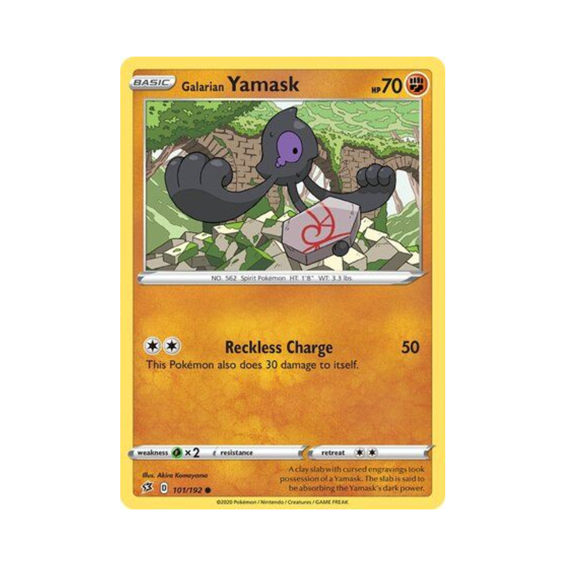 포켓몬 TCG 가라르 데스마스 C 레벌 크래시 (영문판)(Pokemon TCG Galarian Yamask C Rebel Clash (English Ver.))