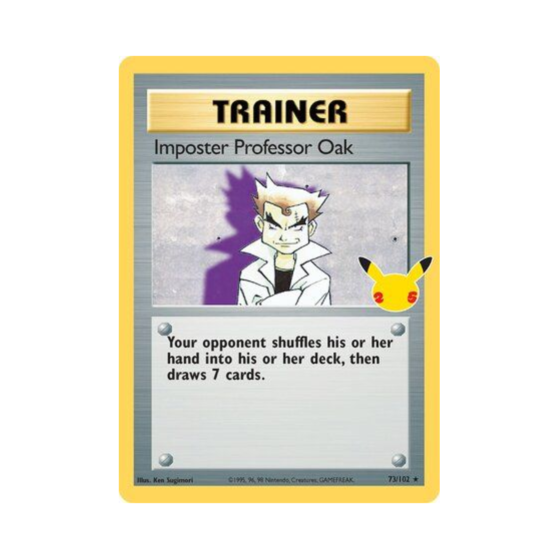 CEL73/102 Pokemon TCG Imposter Professor Oak R Celebrations (English Ver.)