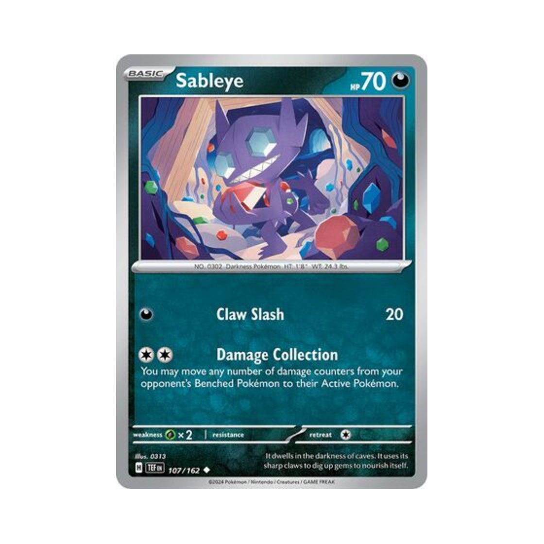 포켓몬 TCG 깜까미 U 템포럴 포시스 (영문판)(Pokemon TCG Sableye U Temporal Forces (English Ver.)) - 1