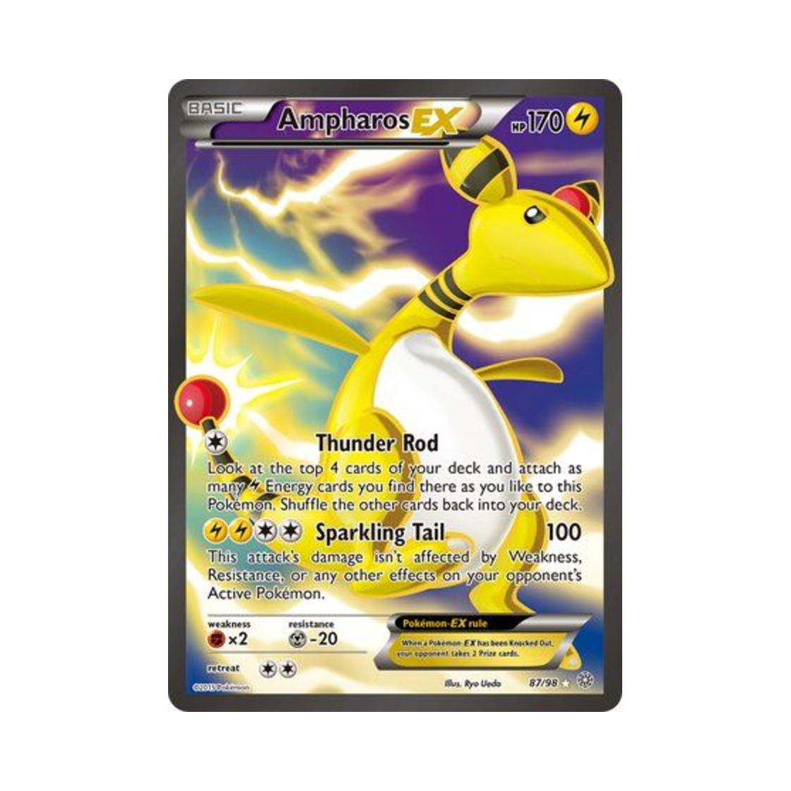 포켓몬 TCG 전룡 EX RU 에인션트 오리진스 (영문판)(Pokemon TCG Ampharos EX RU Ancient Origins (English Ver.)) - 1