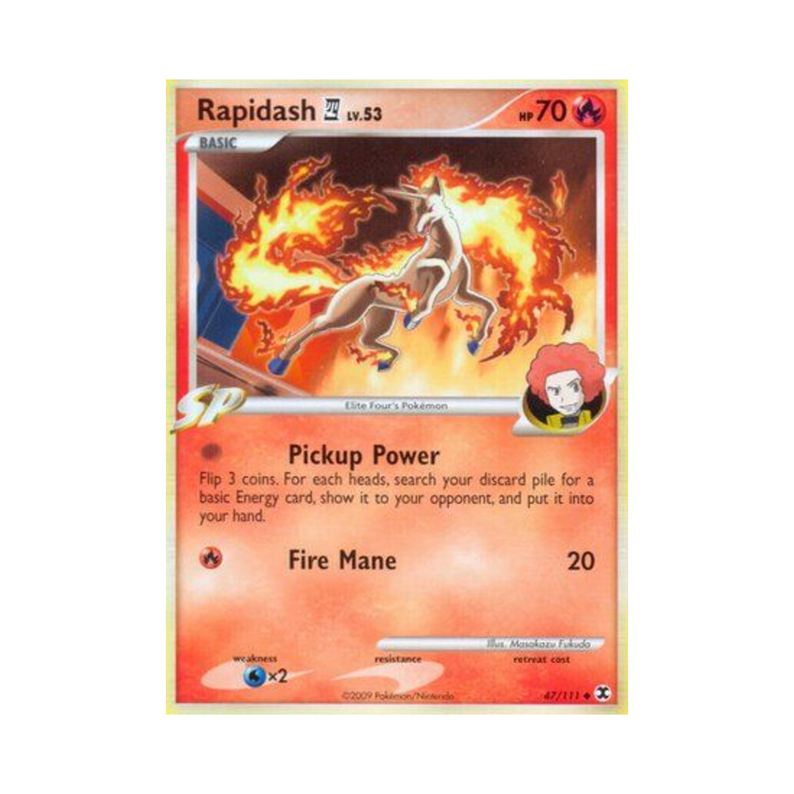 포켓몬 TCG 날쌩마 E4 U 라이징 라이벌스 (영문판)(Pokemon TCG Rapidash E4 U Rising Rivals (English Ver.))