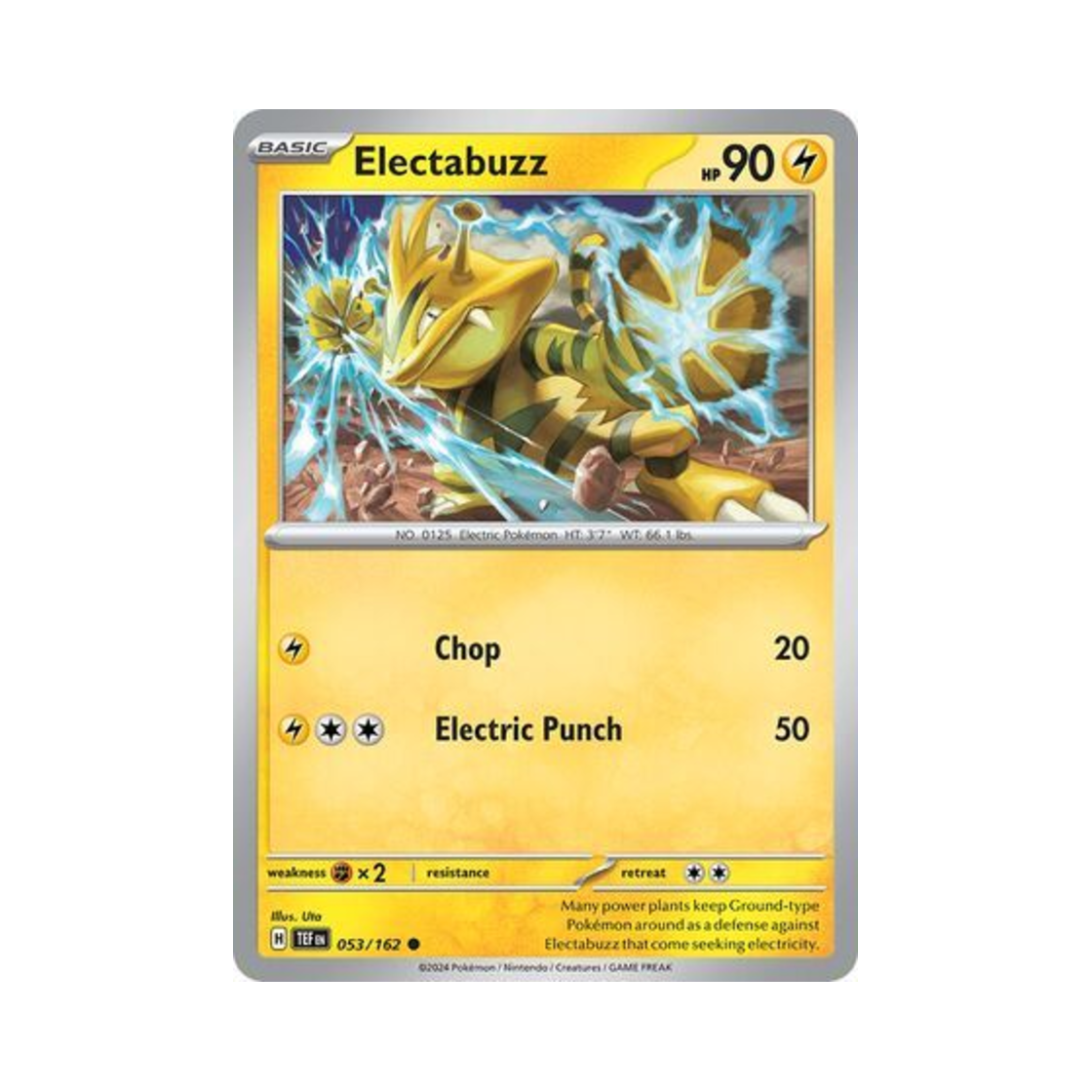 포켓몬 TCG 에레브 C 템포럴 포시스 (영문판)(Pokemon TCG Electabuzz C Temporal Forces (English Ver.))