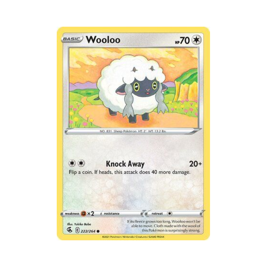 포켓몬 TCG 우르 C 퓨전 스트라이크 (영문판)(Pokemon TCG Wooloo C Fusion Strike (English Ver.)) - 1