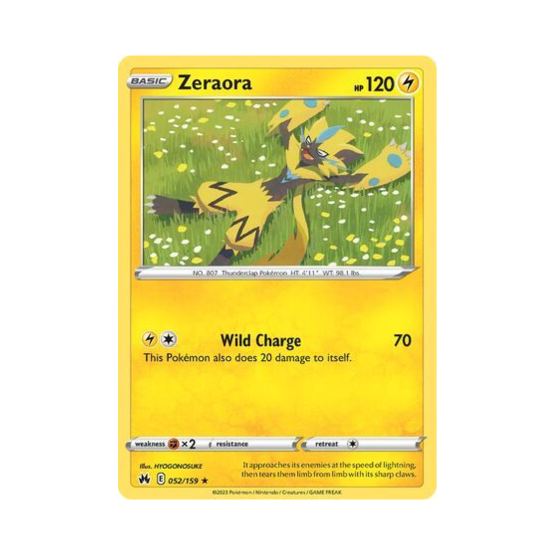 포켓몬 TCG 제라오라 R 크라운 제니스 (영문판)(Pokemon TCG Zeraora R Crown Zenith (English Ver.)) - 1