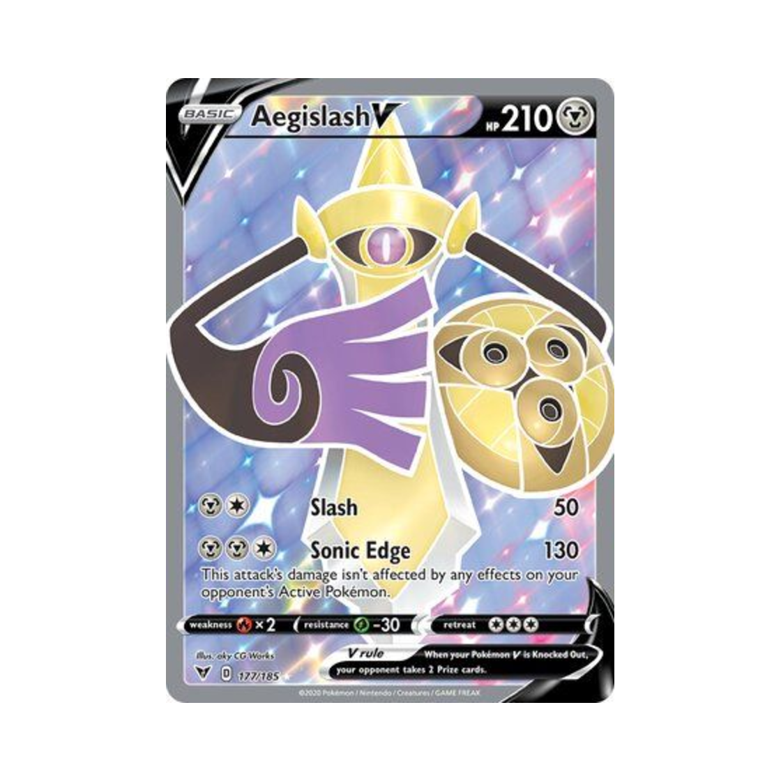 포켓몬 TCG 킬가르도 V RU 비비드 볼티지 (영문판)(Pokemon TCG Aegislash V RU Vivid Voltage (English Ver.)) - 1