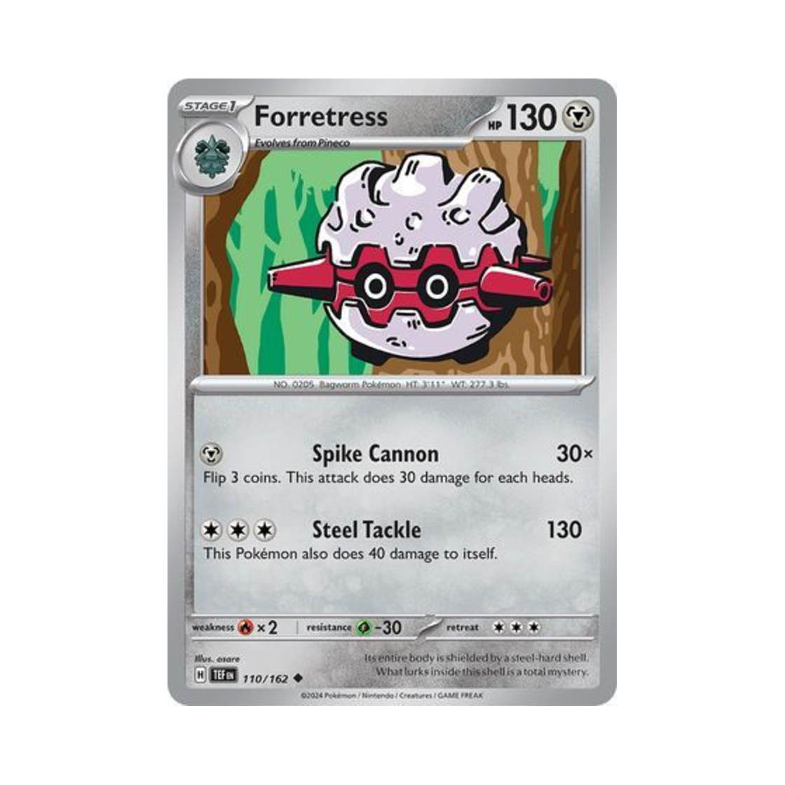 포켓몬 TCG 쏘콘 U 템포럴 포시스 (영문판)(Pokemon TCG Forretress U Temporal Forces (English Ver.)) - 1