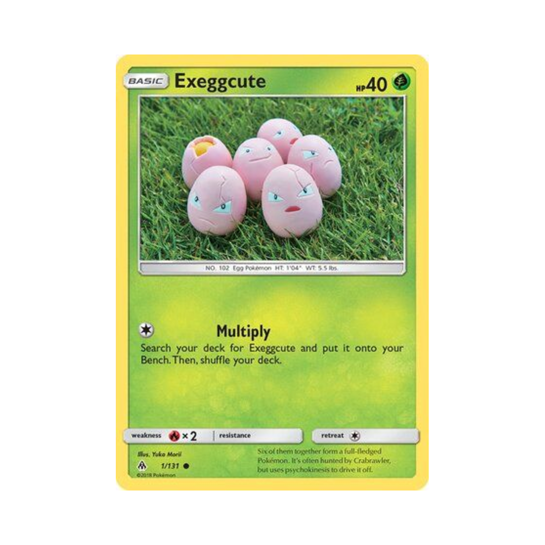포켓몬 TCG 아라리 C 포비든 라이트 (영문판)(Pokemon TCG Exeggcute C Forbidden Light (English Ver.)) - 1
