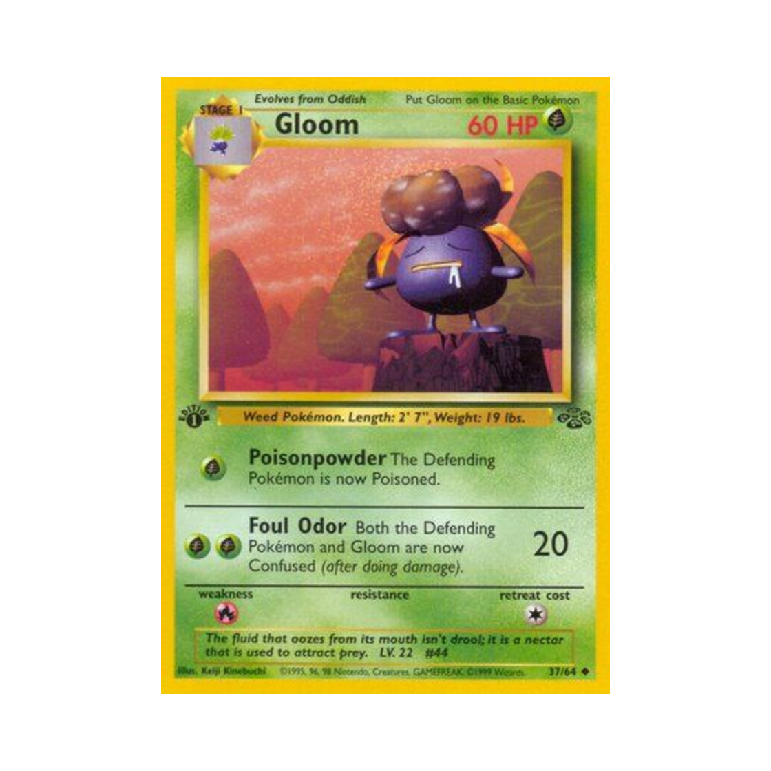 포켓몬 TCG 냄새꼬 U 정글 (영문판)(Pokemon TCG Gloom U Jungle (English Ver.))